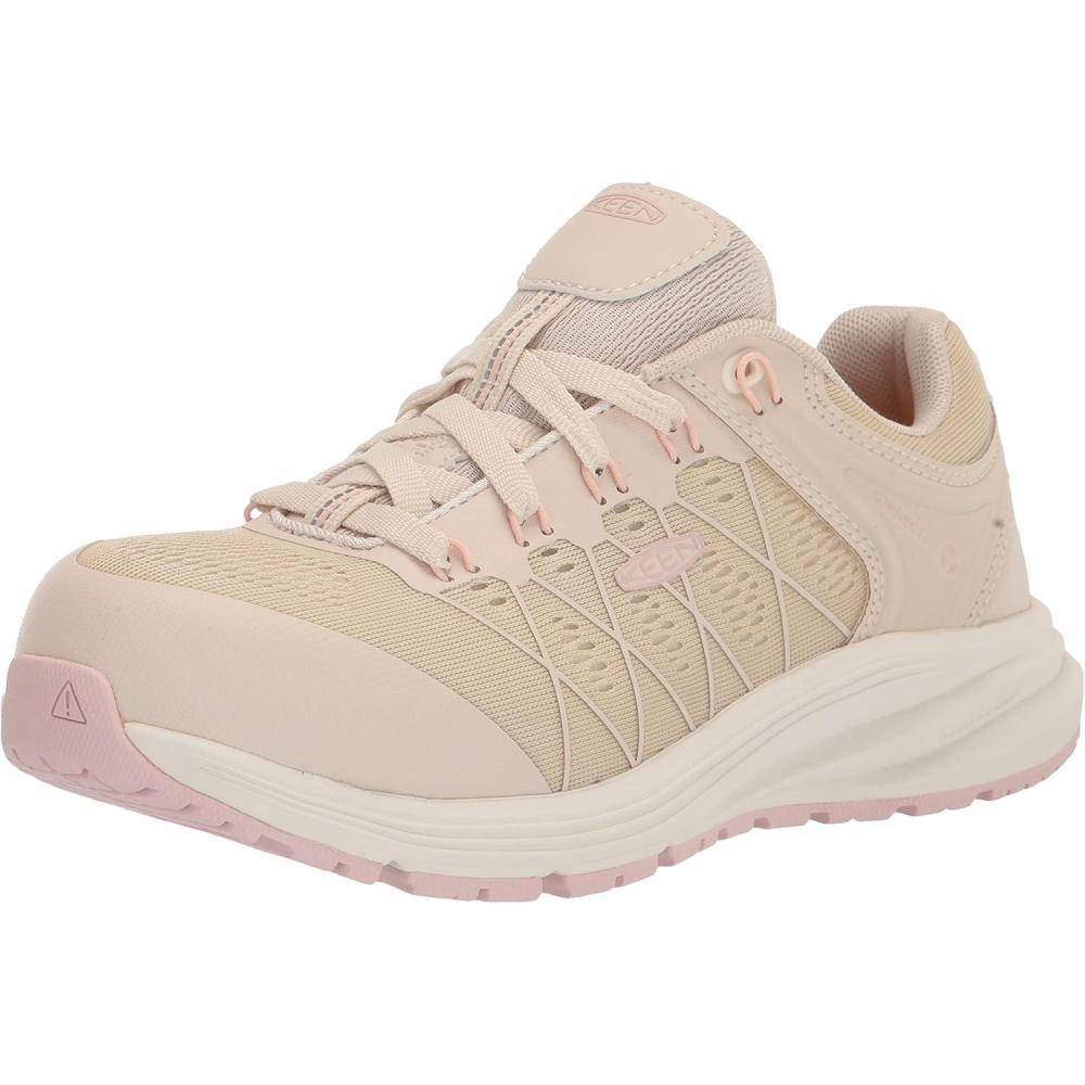 imageKEEN Utility Womens Vista Energy Low Height Sneakers Composite Toe Industrial Work ShoesBirchPeach Whip