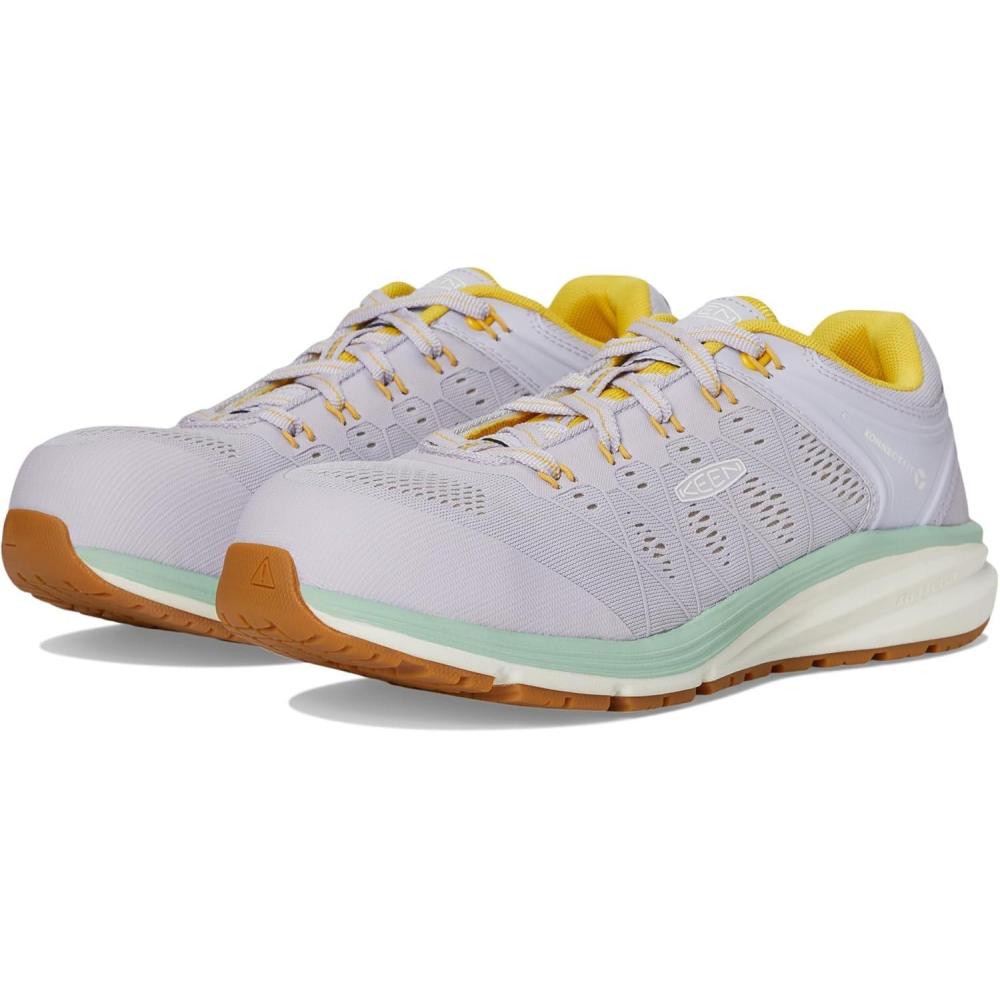 imageKEEN Utility Womens Vista Energy Low Height Sneakers Composite Toe Industrial Work ShoesThistleDaffodil