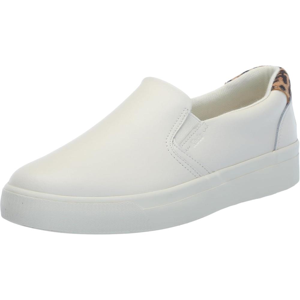 imageKeds Womens Pursuit Slip onWhiteLeopard Leather