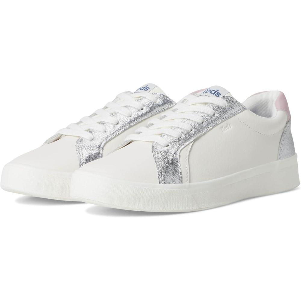 imageKeds womens Pursuit Lace UpSnow WhiteSilverMauve Leather
