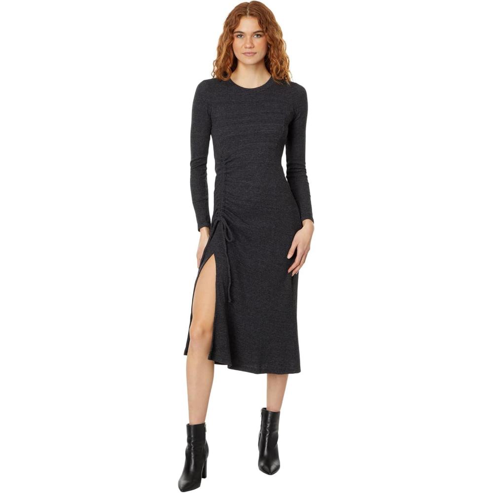 imageMichael Stars Womens Ilia Ruched Tie Maxi Charcoal