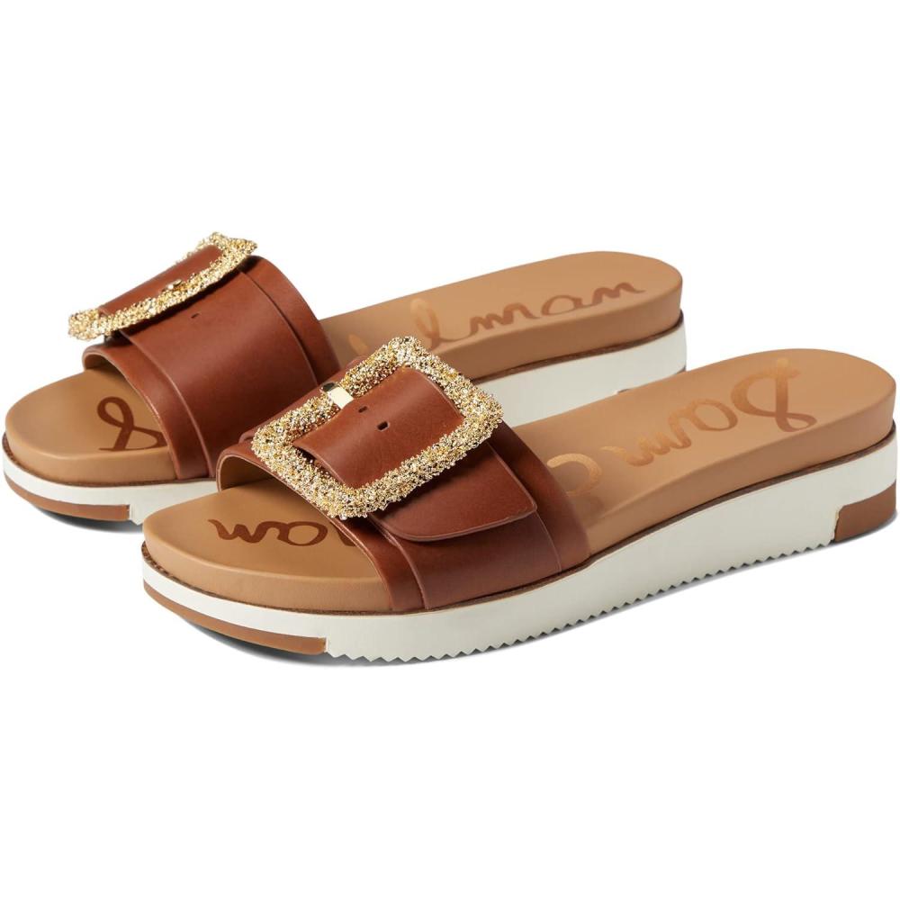 imageSam Edelman Womens Ariane Slide SandalDk Bourbon Leather