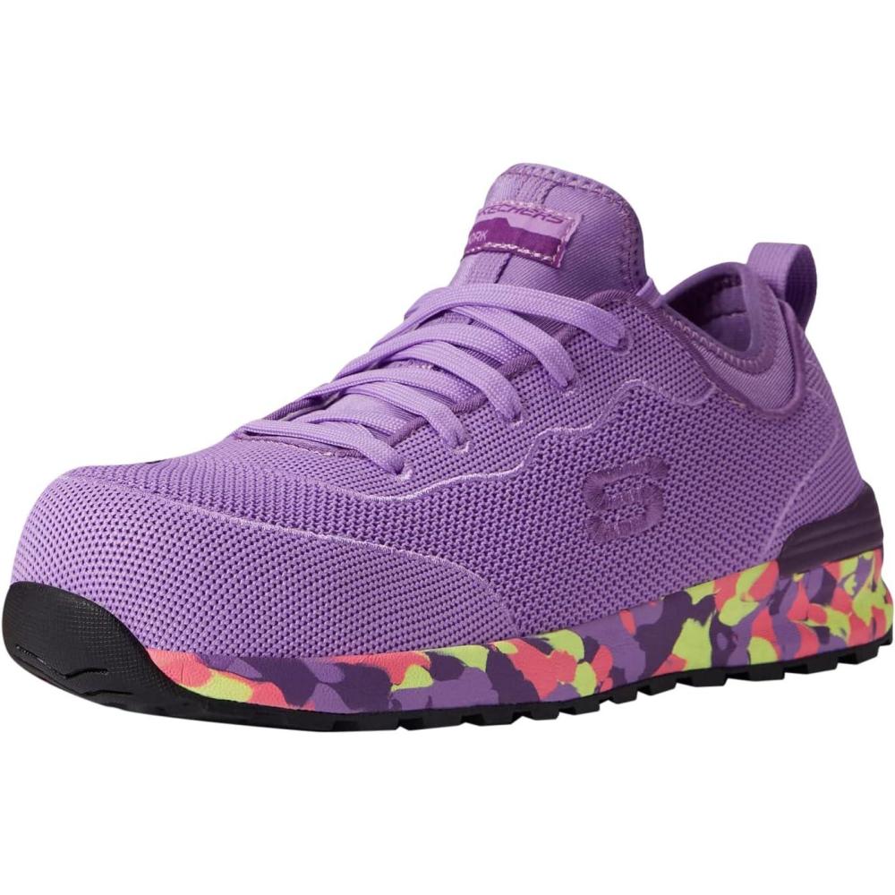 imageSkechers Womens Bulkin Balran 108033wIndustrial ShoePurpleMulti