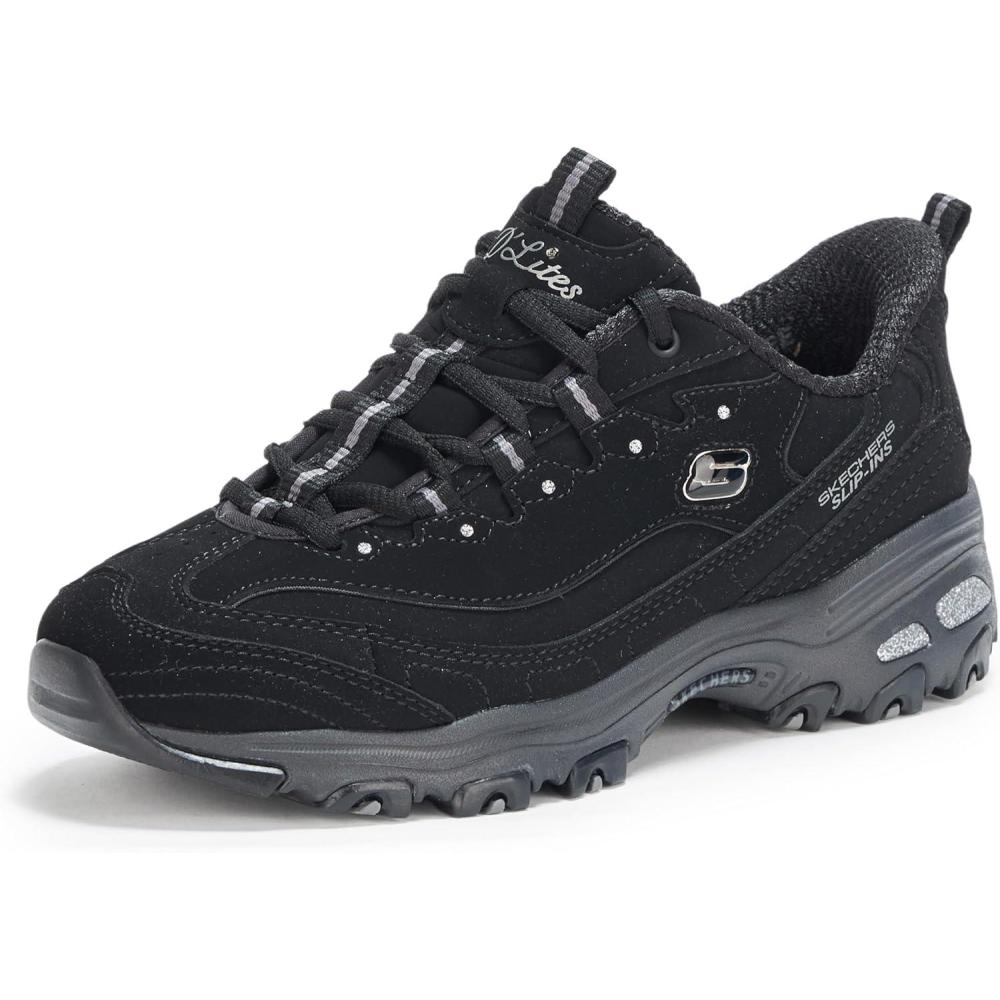 imageSkechers Womens DLites Hands Free SlipinsBlackBlack