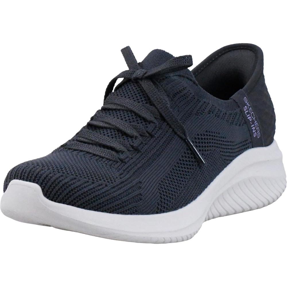 imageSkechers Womens Hands Free Slipins Ultra Flex 30  Brilliant PathCharcoal