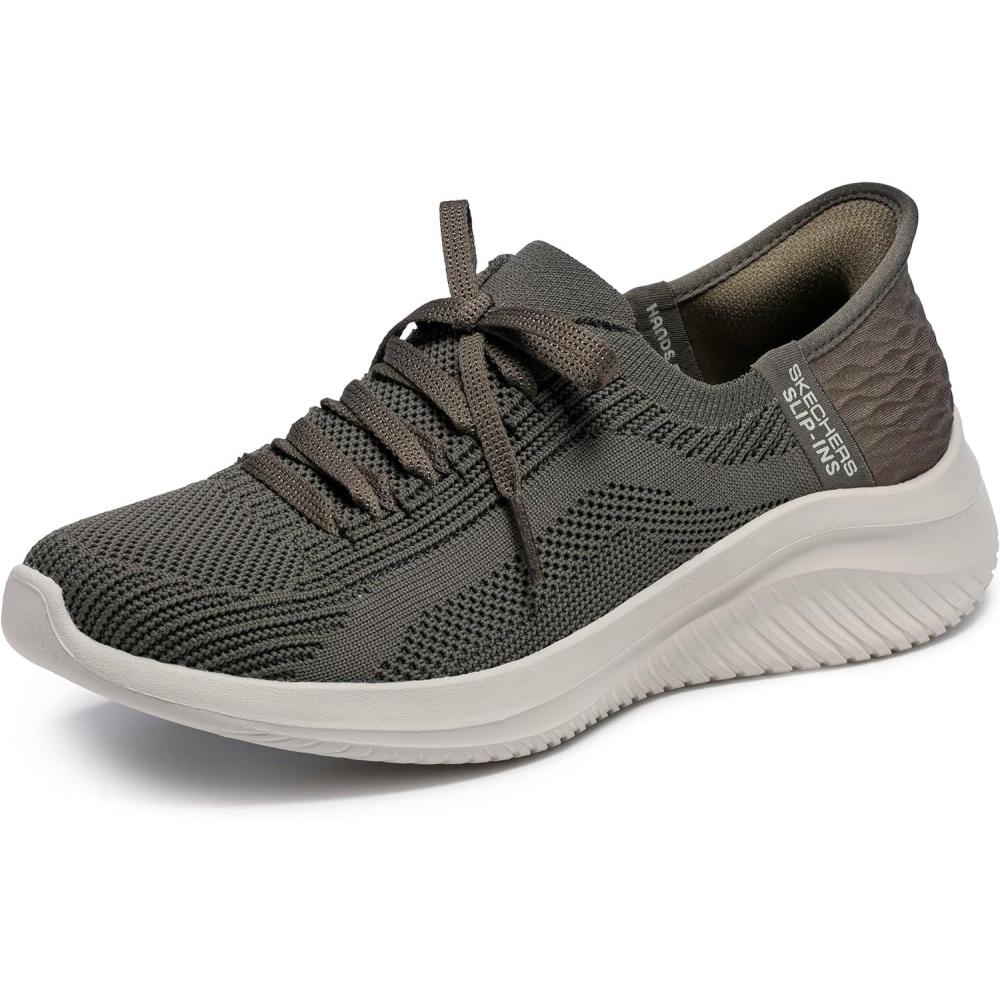imageSkechers Womens Hands Free Slipins Ultra Flex 30  Brilliant PathOlive