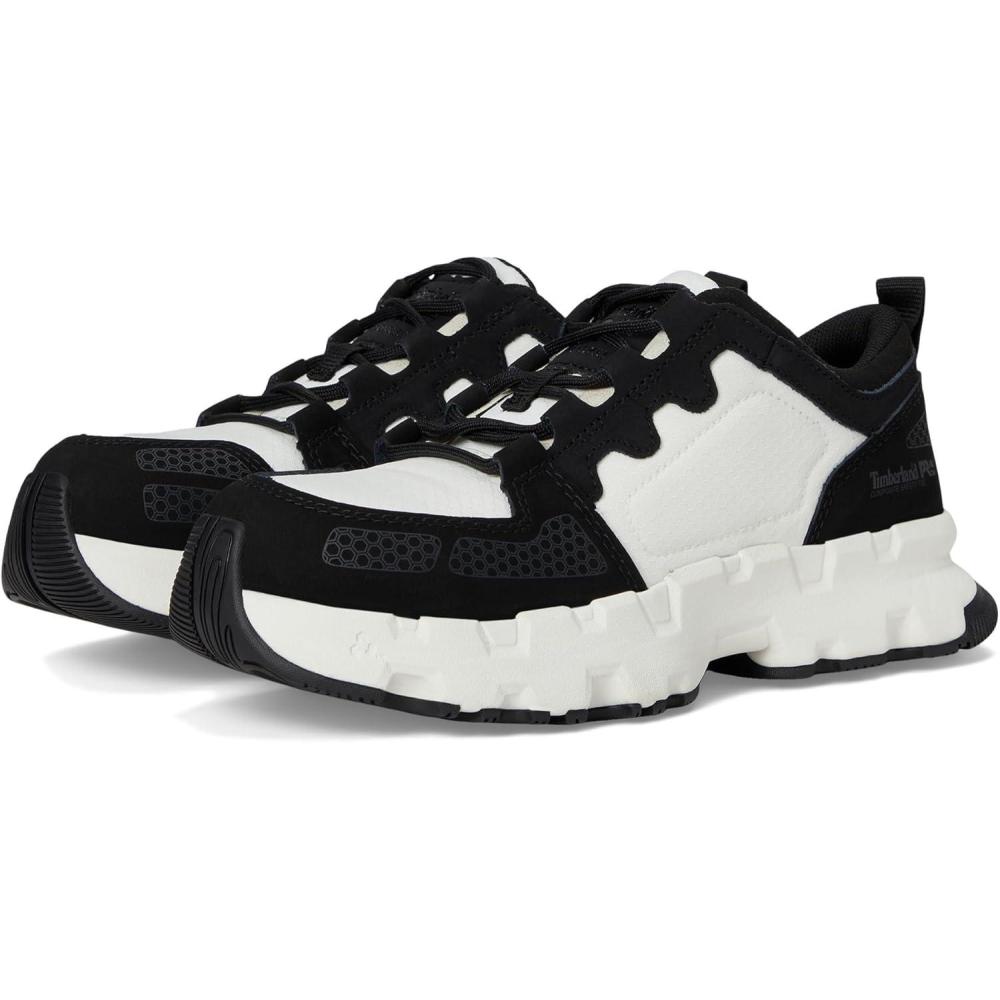 imageTimberland PRO Womens Powertrain Ev Composite Safety Toe Industrial Athletic Work ShoeBlackWhite