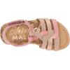 Blowfish Malibu Girl’s Sabini-t Flat Sandal(Rosegold Soft Sand Glitter/Cosmic/Cheeky Pink)