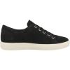 ECCO Womens Soft Classic Lace Side Zip Sneaker(Black)