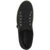 ECCO Womens Soft Classic Lace Side Zip Sneaker(Black)