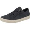 ECCO Womens Soft Classic Lace Side Zip Sneaker(Marine)