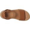 FitFlop womens F-mode Espadrille Leather Flatform a/Strap Sandals(Deep Tan)