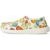 HEYDUDE Girl’s Wendy Smiley (Little Big Kid) Loafer(Cream/Multi)