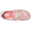 HEYDUDE Girl’s Wendy Watercolor Hearts (Little Big Kid) Loafer(Pink/White)
