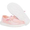 HEYDUDE Kids Wendy Iridescent Sparkle (Little Kid/Big Kid) – Loafers for Kids – Canvas Upper – Cotton Lining(Pink)