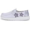 Hey Dude Girl’s Wendy Youth Shoes(Star Silver)