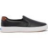 Keds Womens Pursuit Slip on(Black/Cognac Leather)