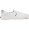 Keds Womens Pursuit Slip on(Egret/Champagne)