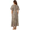 Lilly Pulitzer Clairanne Elbow Sleeve Maxi(Macadamia Big Pattern Play)