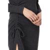 Michael Stars Women’s Ilia Ruched Tie Maxi, Charcoal
