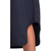 Mod-O-Doc Women’s Short Sleeve Maxi Shirttail Crew Neck Dress(Vibrant Navy)
