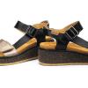 PIKOLINOS Wedge Sandals Leather Alzira for Woman(Black)