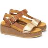 PIKOLINOS Wedge Sandals Leather Alzira for Woman(Brandy)