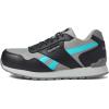 Reebok Women’s Rb981 Harman Composite Toe Classic Work Sneakers(Grey-teal)