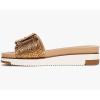 Sam Edelman Women’s Ariane Slide Sandal(Medallion Gold Snake)