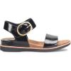 Sofft womens BaliSandal(Black Crinkle Patent)