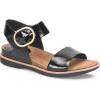 Sofft womens BaliSandal(Black Crinkle Patent)
