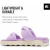 Sorel Women’s Viibe Twist Slide Sandals(Euphoric Lilac  Honey White)