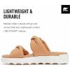 Sorel Women’s Viibe Twist Slide Sandals(Honest Beige  Sea Salt)