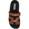 Steve Madden Women’s Bigmayven Wedge Sandal(Cognac Leather)