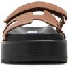 Steve Madden Women’s Bigmayven Wedge Sandal(Cognac Leather)
