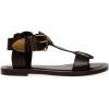 Steve Madden Women’s Brazzin Sandal(Brown Leather)