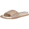 Dolce Vita Women’s Grazie Flat Sandal(Light Gold Metallic Stella Suede)