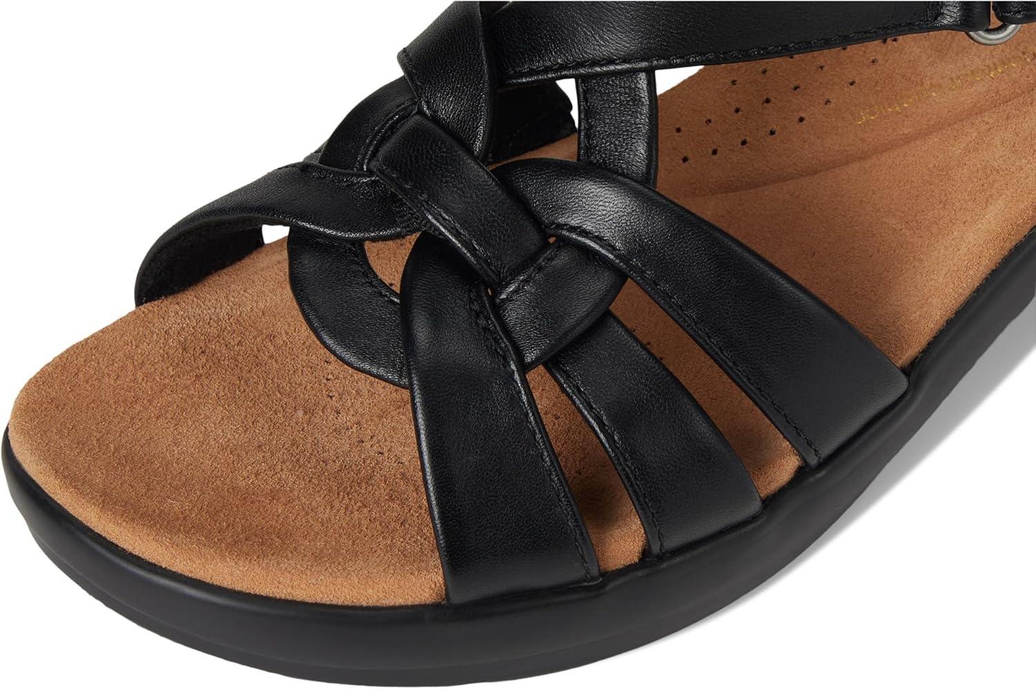 imageClarks womens Tuleah CrossBlack Leather