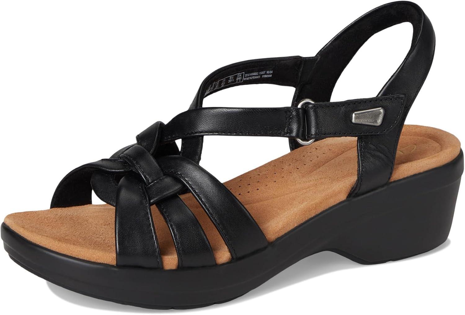 imageClarks womens Tuleah CrossBlack Leather