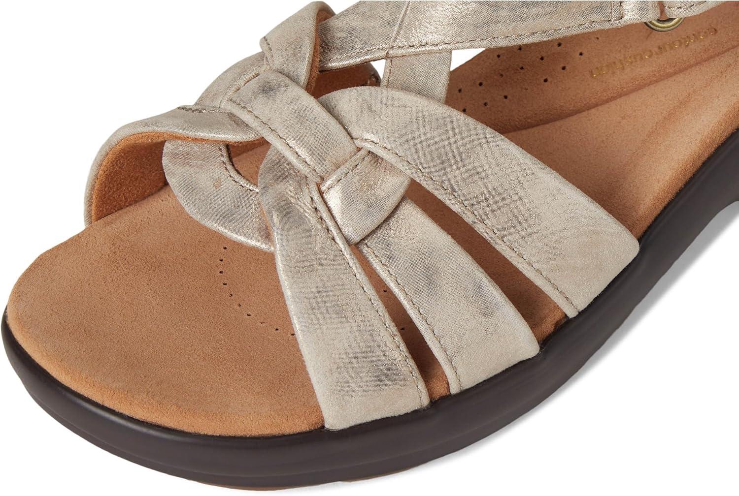 imageClarks womens Tuleah CrossMetallic Leather