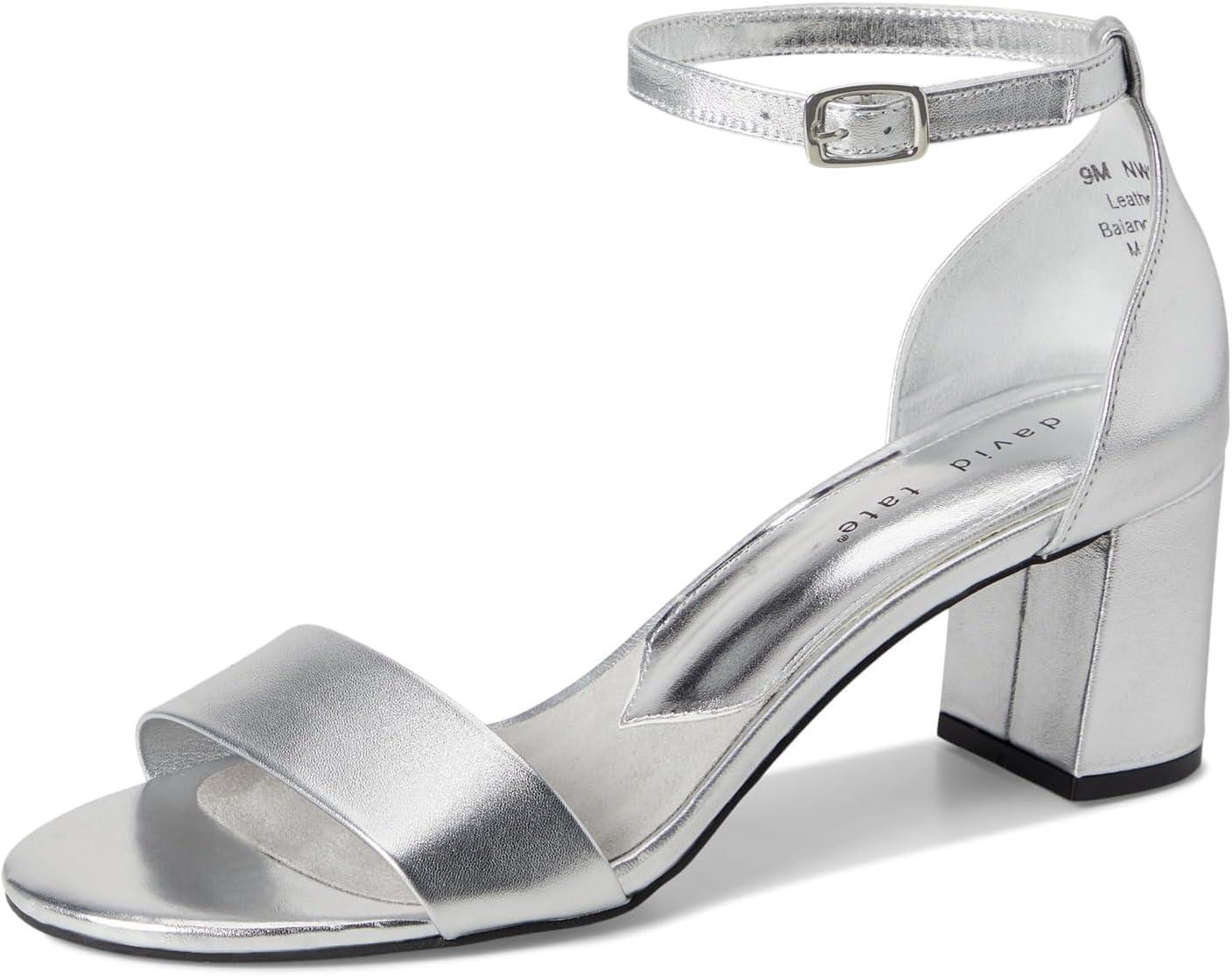 imageDavid Tate Womens Timeless Heeled SandalSilver