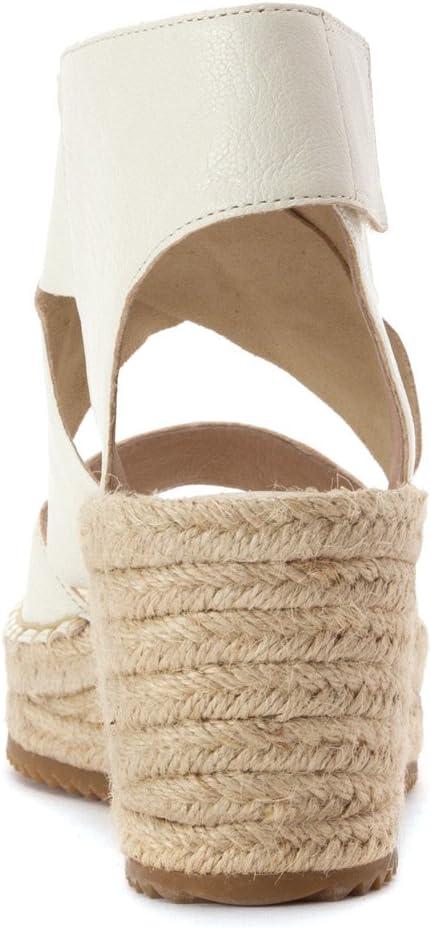 imageEileen Fisher Womens Willow Espadrille Wedge SandalBone Tumbled Leather