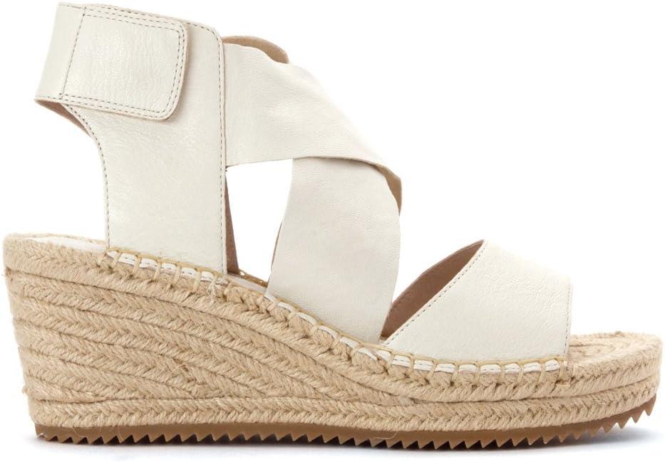 imageEileen Fisher Womens Willow Espadrille Wedge SandalBone Tumbled Leather