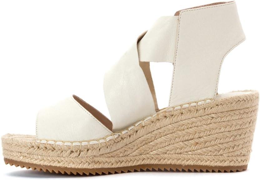 imageEileen Fisher Womens Willow Espadrille Wedge SandalBone Tumbled Leather