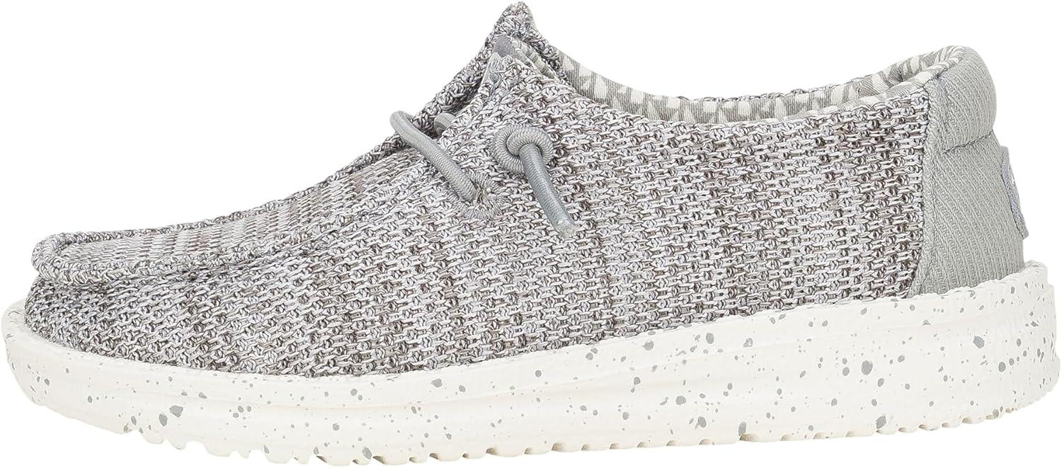 imageHEYDUDE BabyGirls Wendy Stretch Mesh ToddlerLight Grey