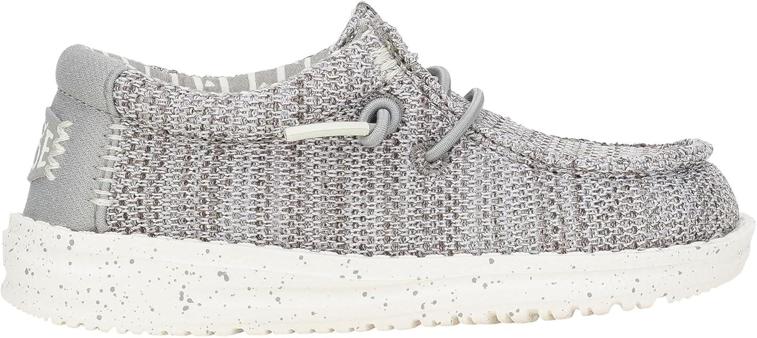 imageHEYDUDE BabyGirls Wendy Stretch Mesh ToddlerLight Grey