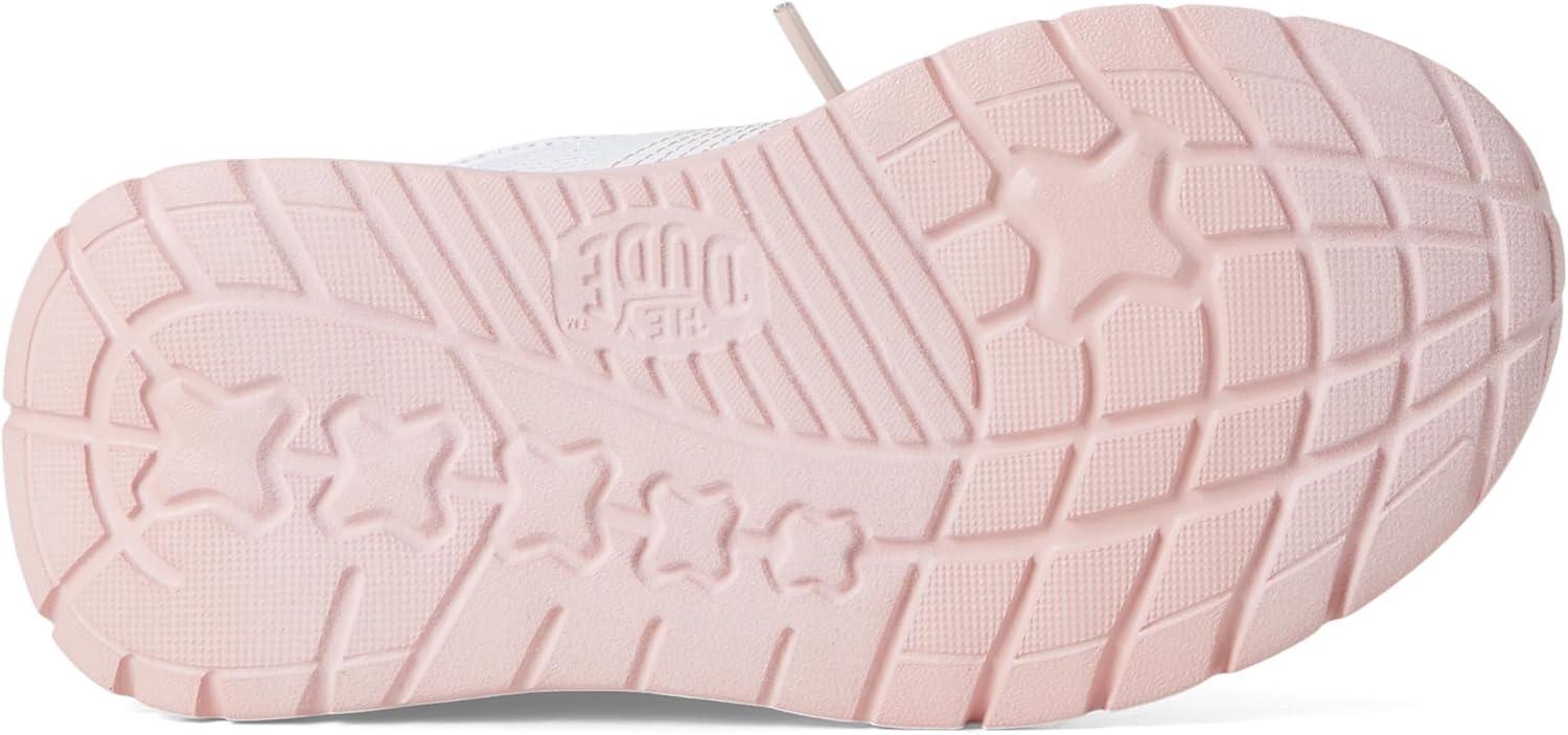 imageHEYDUDE Womens Sirocco Play Pearl Ombre Little Big Kid SneakerWhitePink