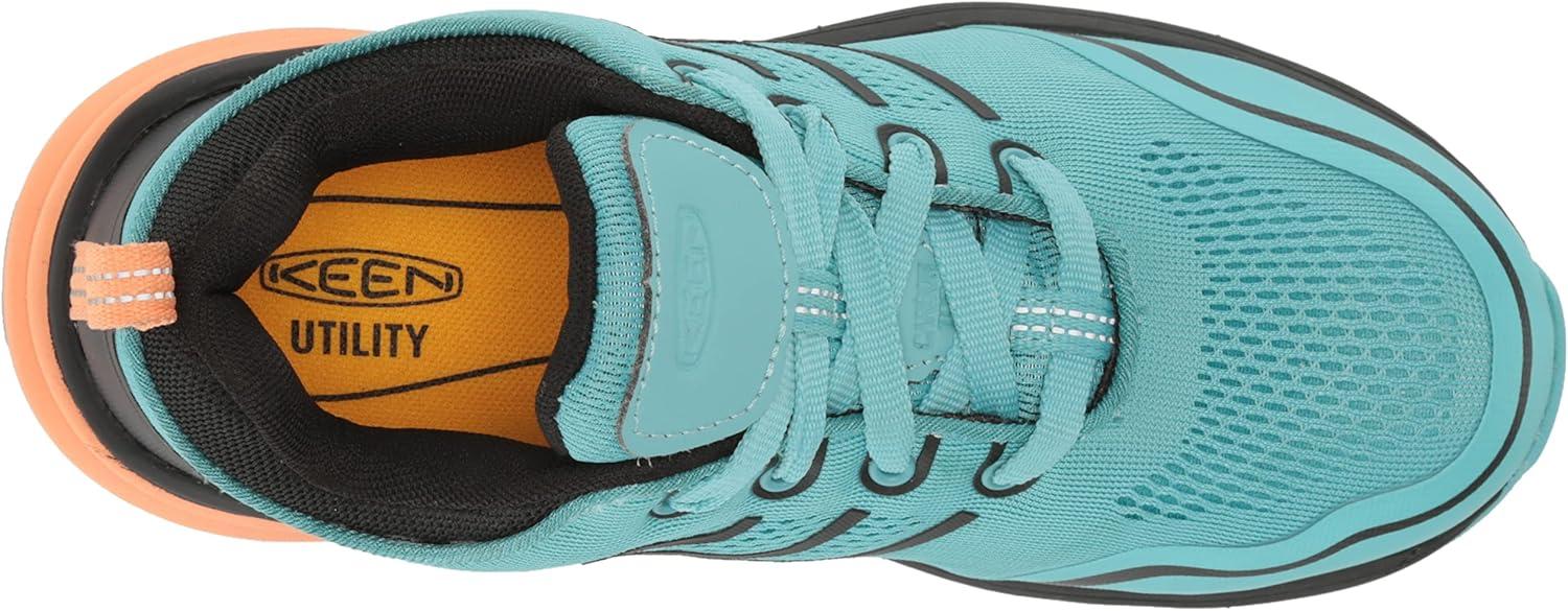 imageKEEN Utility Womens Minneapolis Low Height Composite Toe Industrial Work Sneaker Style ShoesBlack IrisBlue Haze