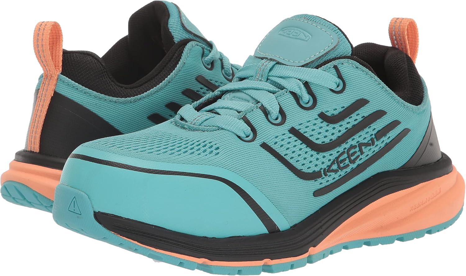 imageKEEN Utility Womens Minneapolis Low Height Composite Toe Industrial Work Sneaker Style ShoesBlack IrisBlue Haze