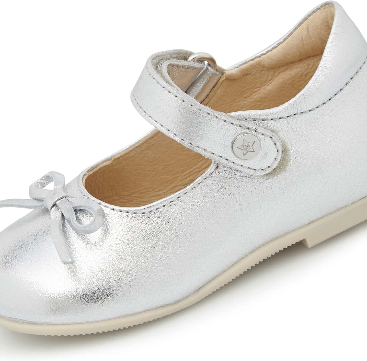 imageNaturino Girls Ballet ToddlerLittle KidSilver 2